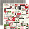 Weihnachtspapier Christmas delivery - Cardstock 12 x 12