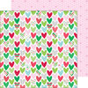 Holiday Hearts  - doppelseitiges Scrapbooking Papier