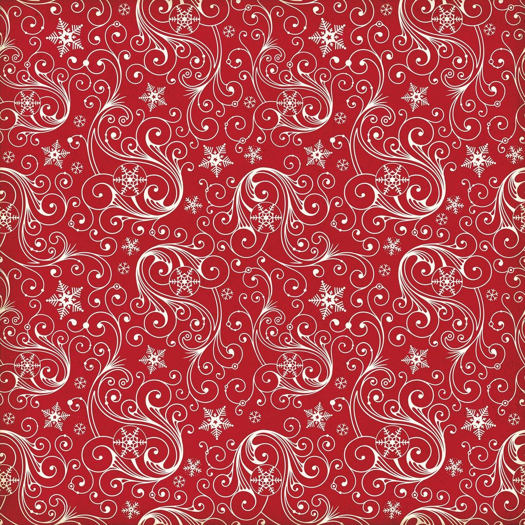 Weihnachtspapier Snowflakes - Cardstock 12 x 12 Inch