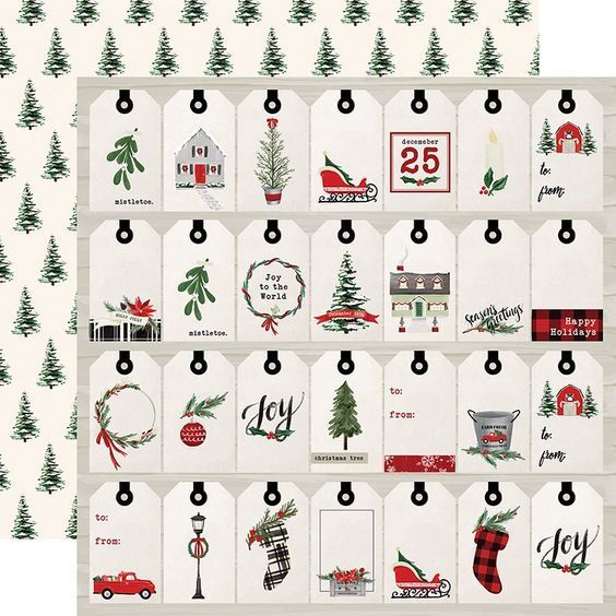 Weihnachtspapier Christmas Market - Cardstock 12 x 12