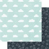Clouds and Birds- doppelseitiges Scrapbooking Papier